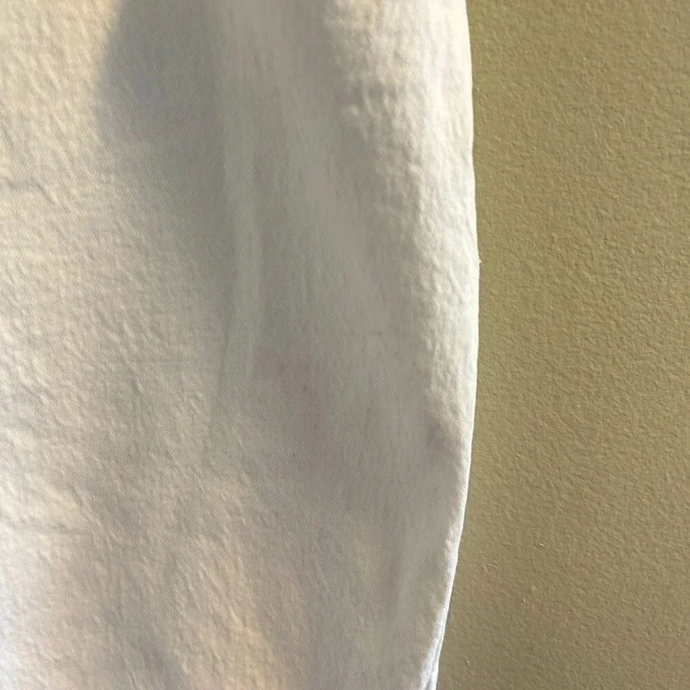 Abercrombie 90s Straight Ultra High Rise White Jeans Womens Size 32 14 Long - Picture 3 of 8